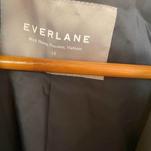 NWOT EVERLANE The Italian GoWeave Classic Blazer 14 Black Single Button Academia - Picture 9 of 10